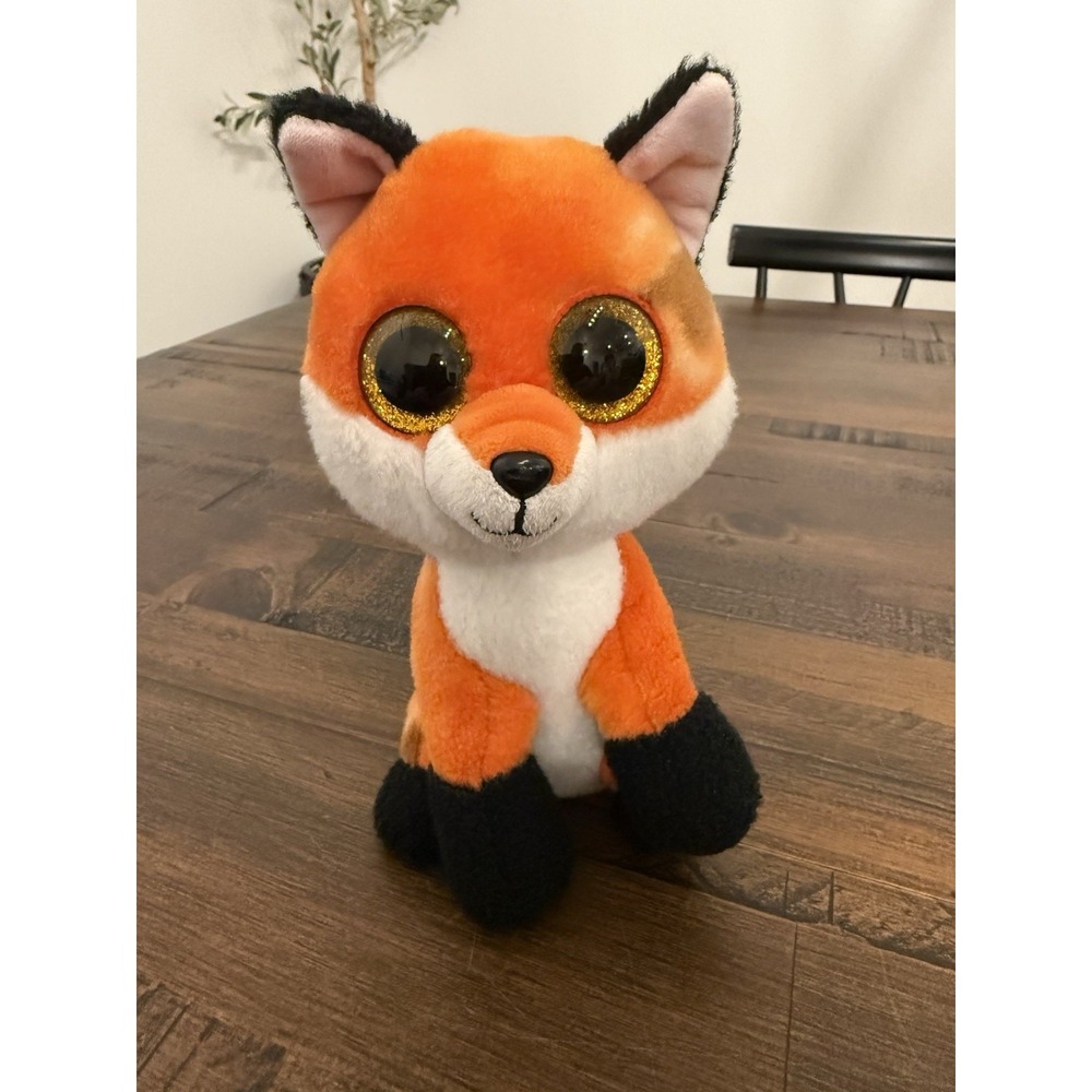 Ty Beanie Boos MEADOW the Orange Fox 7" Stuffed Animal Plush Toy Retired Kidcore